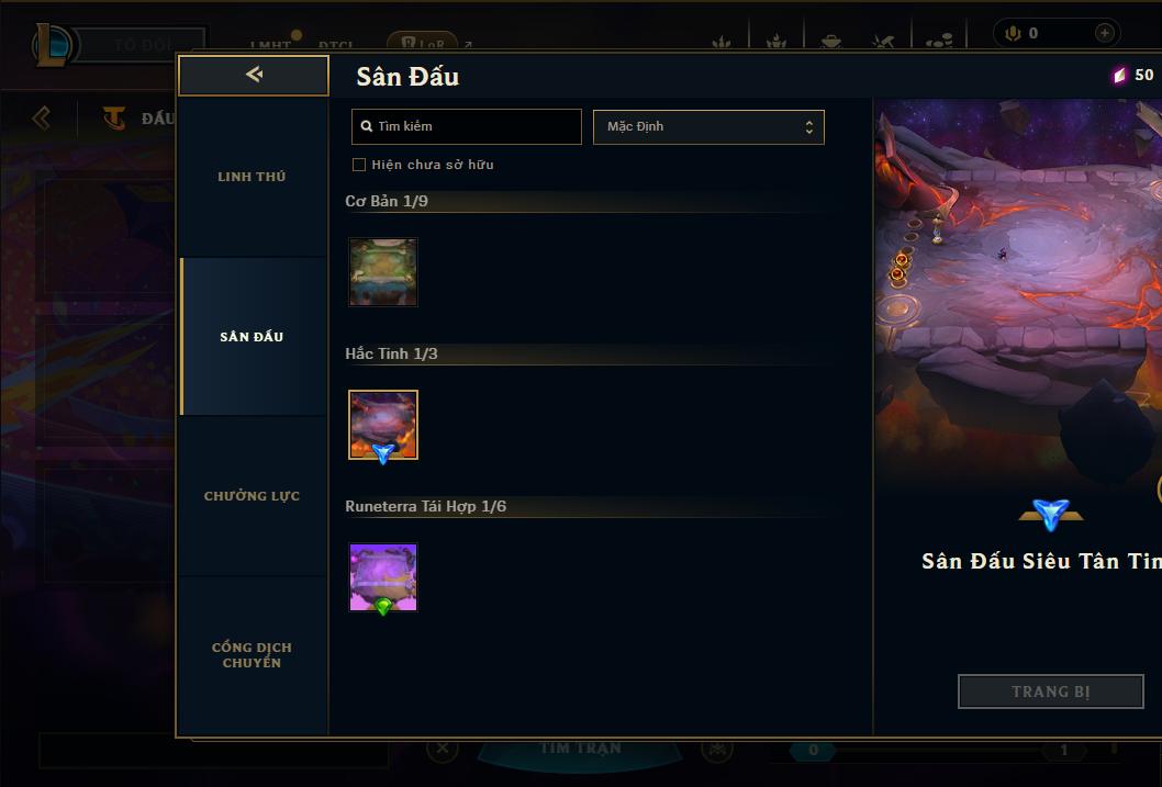 Acc Liên Minh Huyền Thoại/Đấu Trường Chân lý mã số 9200