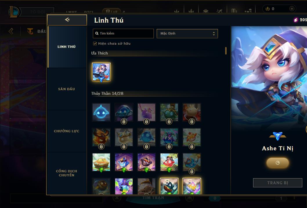 Acc Liên Minh Huyền Thoại/Đấu Trường Chân lý mã số 9203