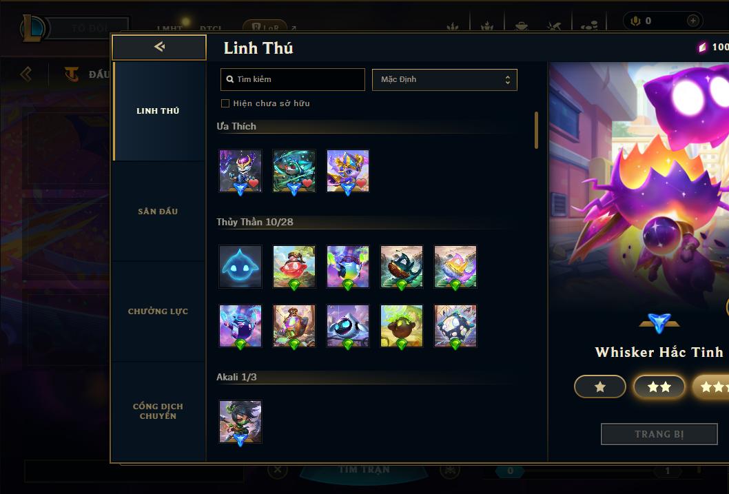 Acc Liên Minh Huyền Thoại/Đấu Trường Chân lý mã số 9205