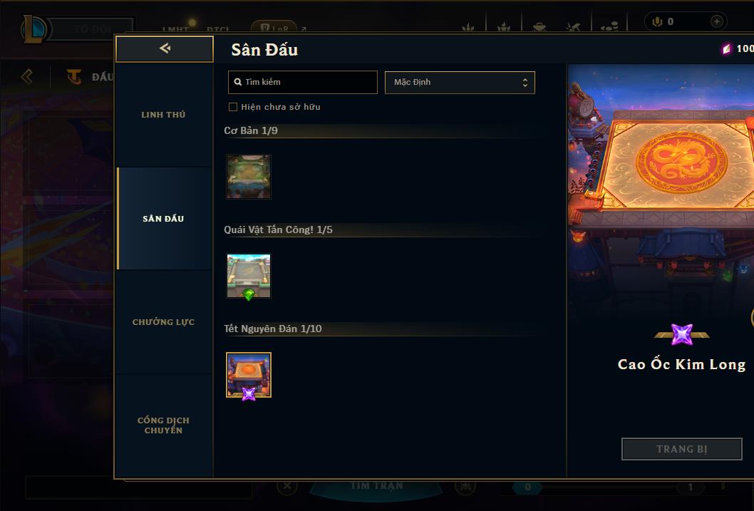 Acc Liên Minh Huyền Thoại/Đấu Trường Chân lý mã số 9205