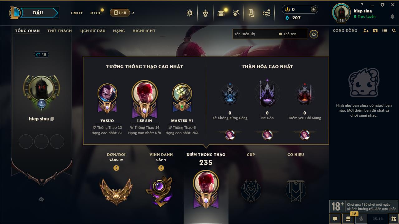 Acc Liên Minh Huyền Thoại/Đấu Trường Chân lý mã số 9218