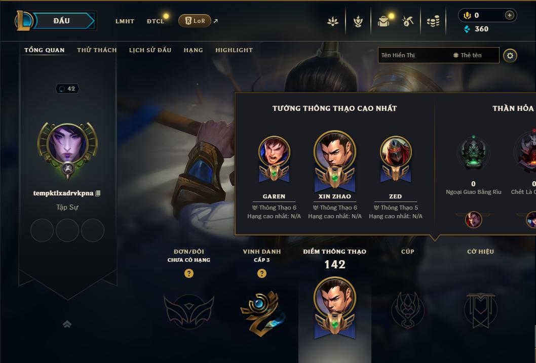 Acc Liên Minh Huyền Thoại/Đấu Trường Chân lý mã số 9226