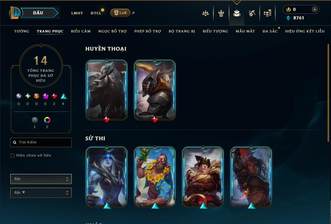 Acc Liên Minh Huyền Thoại/Đấu Trường Chân lý mã số 9230