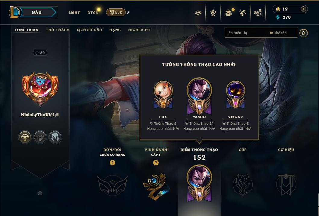 Acc Liên Minh Huyền Thoại/Đấu Trường Chân lý mã số 9233