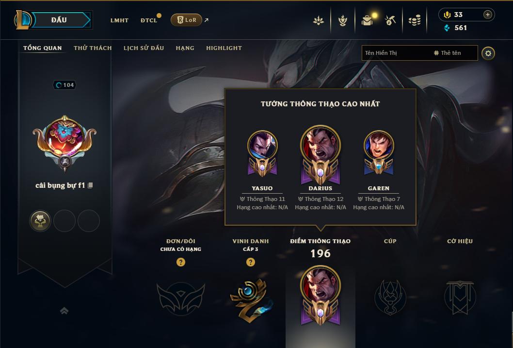 Acc Liên Minh Huyền Thoại/Đấu Trường Chân lý mã số 9237