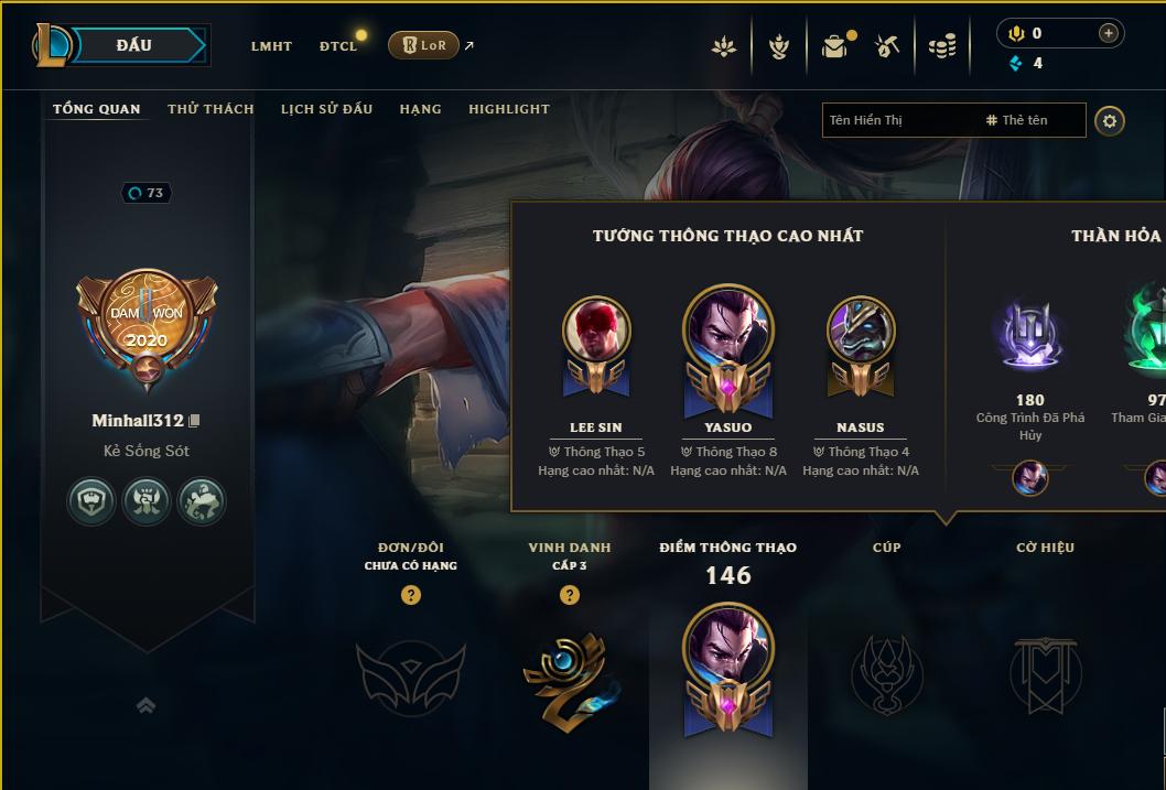 Acc Liên Minh Huyền Thoại/Đấu Trường Chân lý mã số 9241