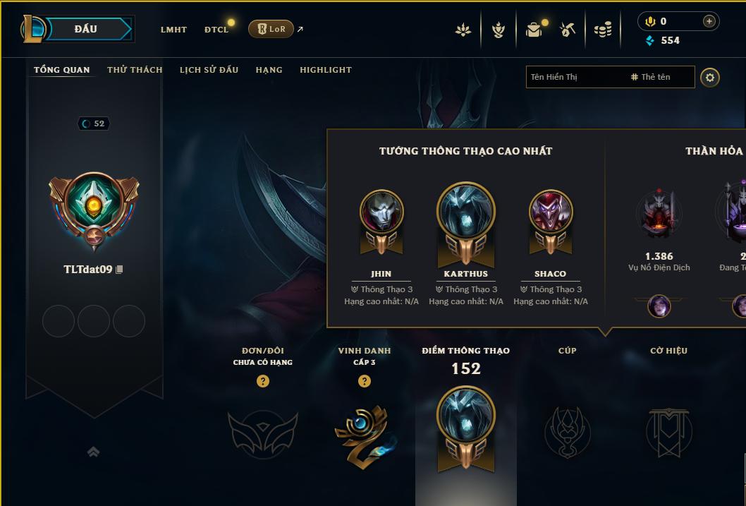 Acc Liên Minh Huyền Thoại/Đấu Trường Chân lý mã số 9242