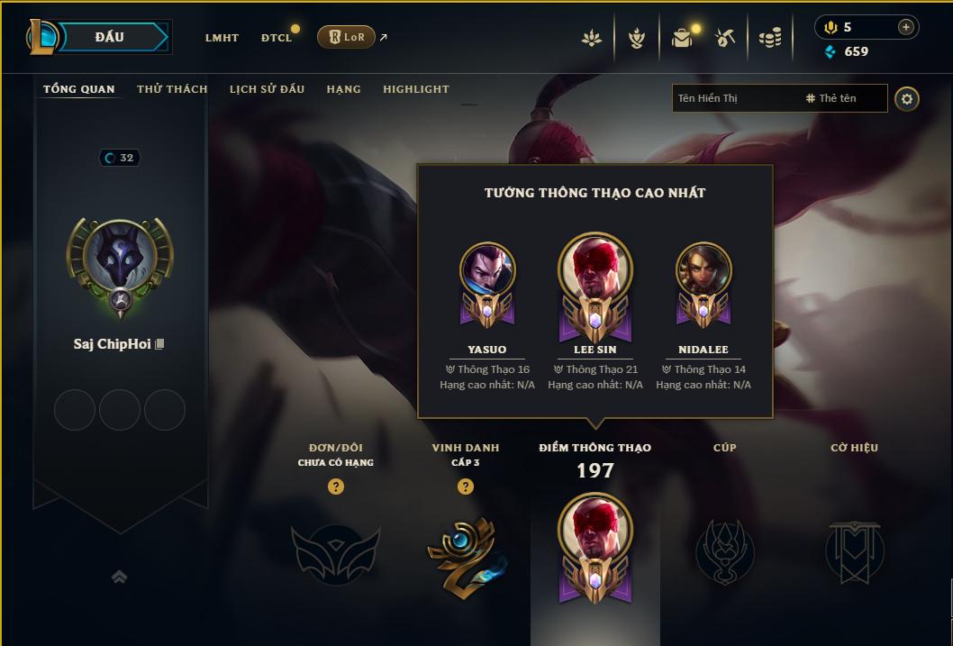 Acc Liên Minh Huyền Thoại/Đấu Trường Chân lý mã số 9245