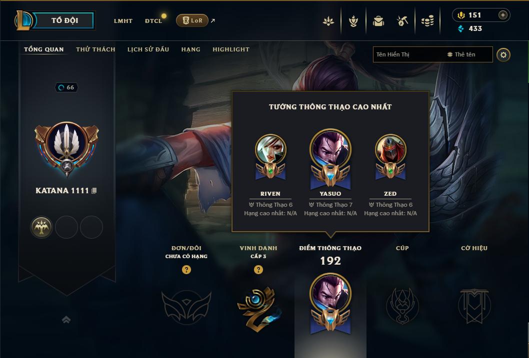 Acc Liên Minh Huyền Thoại/Đấu Trường Chân lý mã số 9256