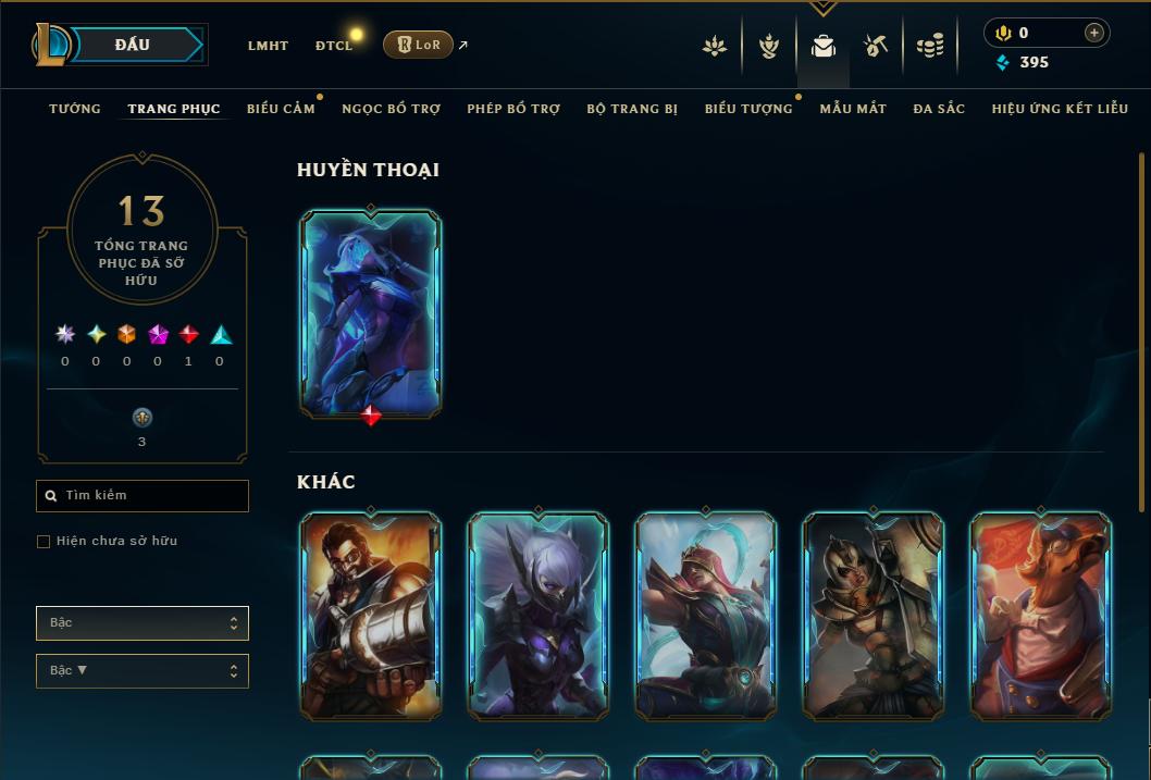 Acc Liên Minh Huyền Thoại/Đấu Trường Chân lý mã số 9275