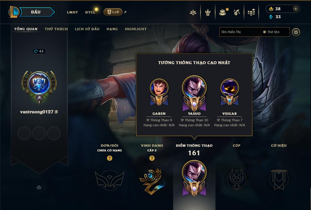 Acc Liên Minh Huyền Thoại/Đấu Trường Chân lý mã số 9277