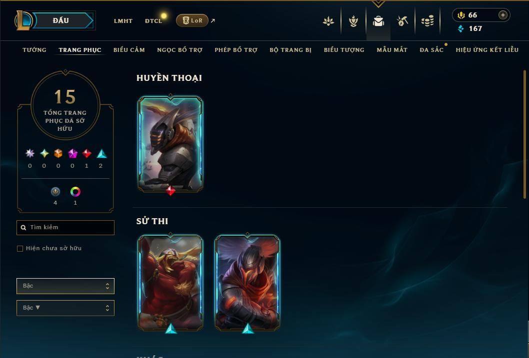 Acc Liên Minh Huyền Thoại/Đấu Trường Chân lý mã số 9278