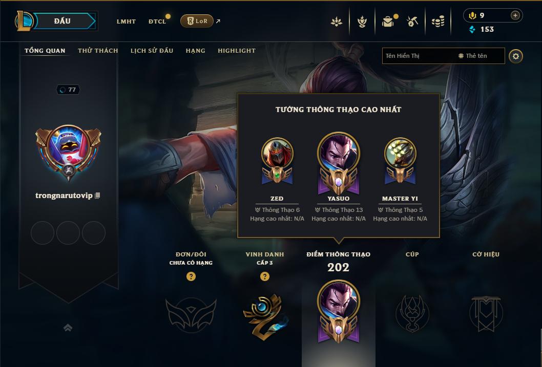 Acc Liên Minh Huyền Thoại/Đấu Trường Chân lý mã số 9280