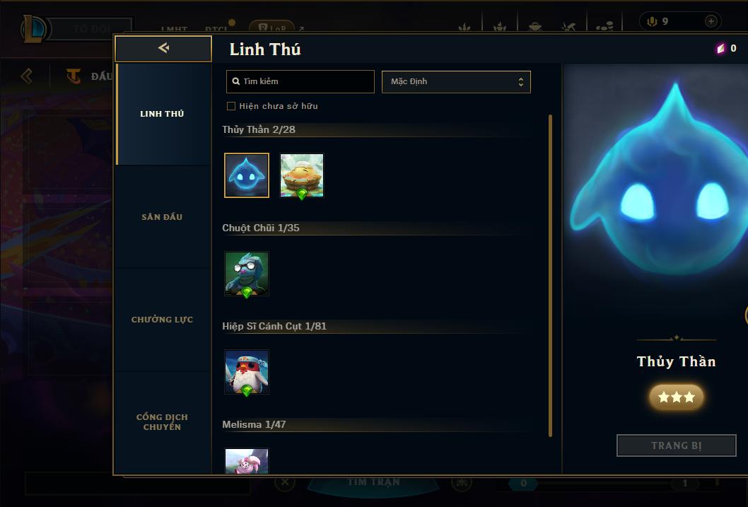 Acc Liên Minh Huyền Thoại/Đấu Trường Chân lý mã số 9284