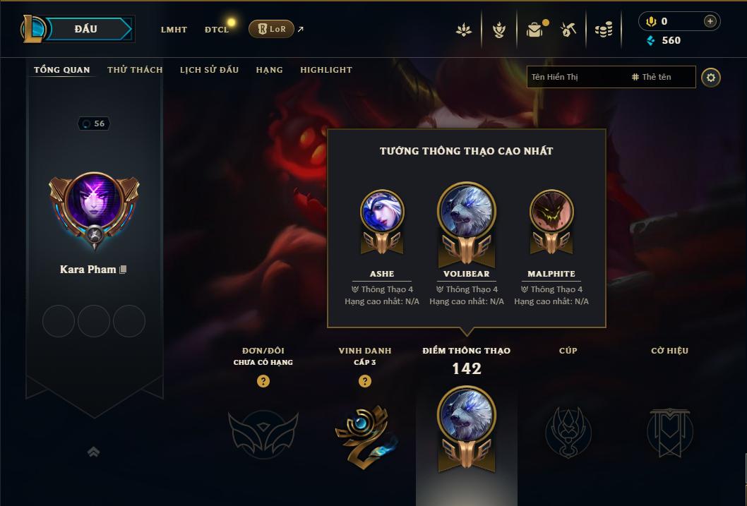 Acc Liên Minh Huyền Thoại/Đấu Trường Chân lý mã số 9286