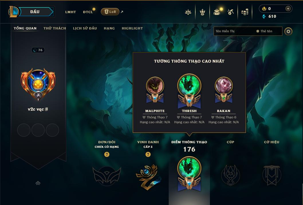 Acc Liên Minh Huyền Thoại/Đấu Trường Chân lý mã số 9289