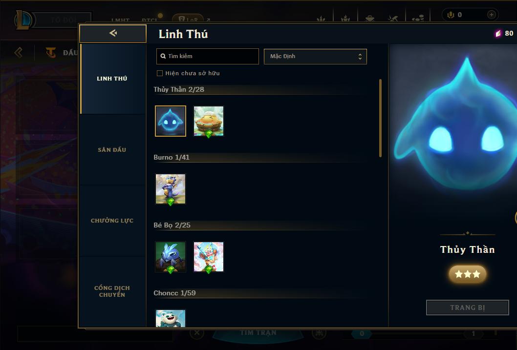 Acc Liên Minh Huyền Thoại/Đấu Trường Chân lý mã số 9289