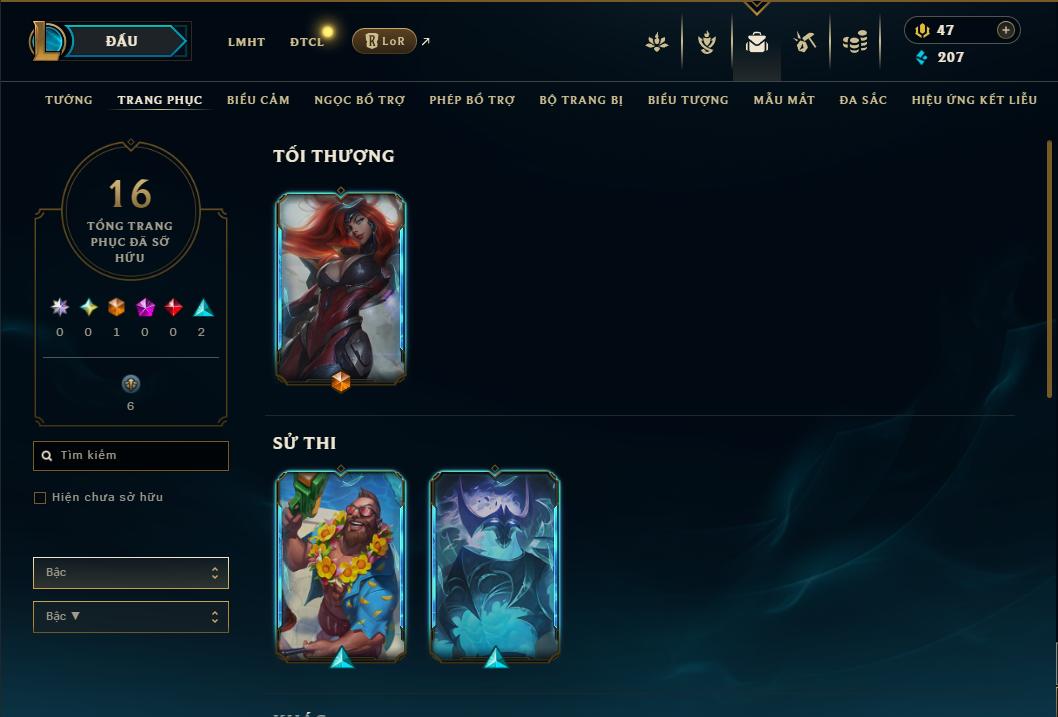 Acc Liên Minh Huyền Thoại/Đấu Trường Chân lý mã số 9302