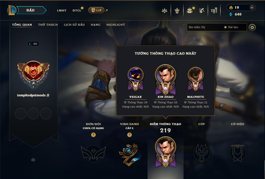 Acc Liên Minh Huyền Thoại/Đấu Trường Chân lý mã số 9305