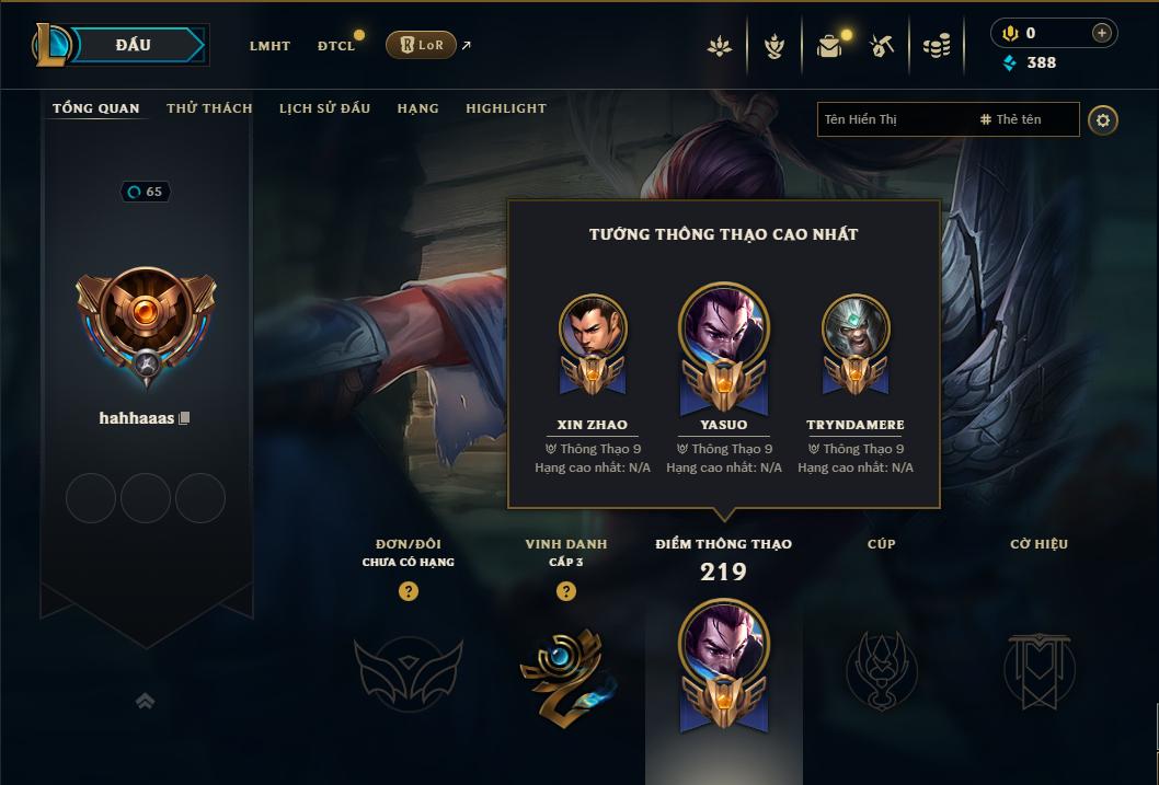 Acc Liên Minh Huyền Thoại/Đấu Trường Chân lý mã số 9310