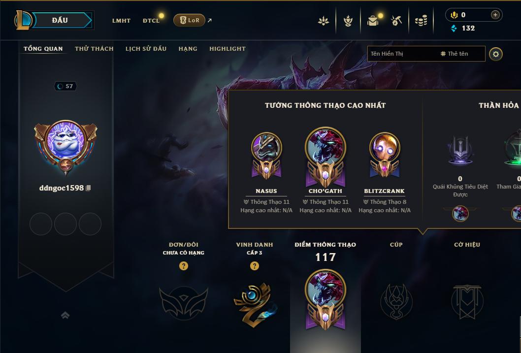 Acc Liên Minh Huyền Thoại/Đấu Trường Chân lý mã số 9314