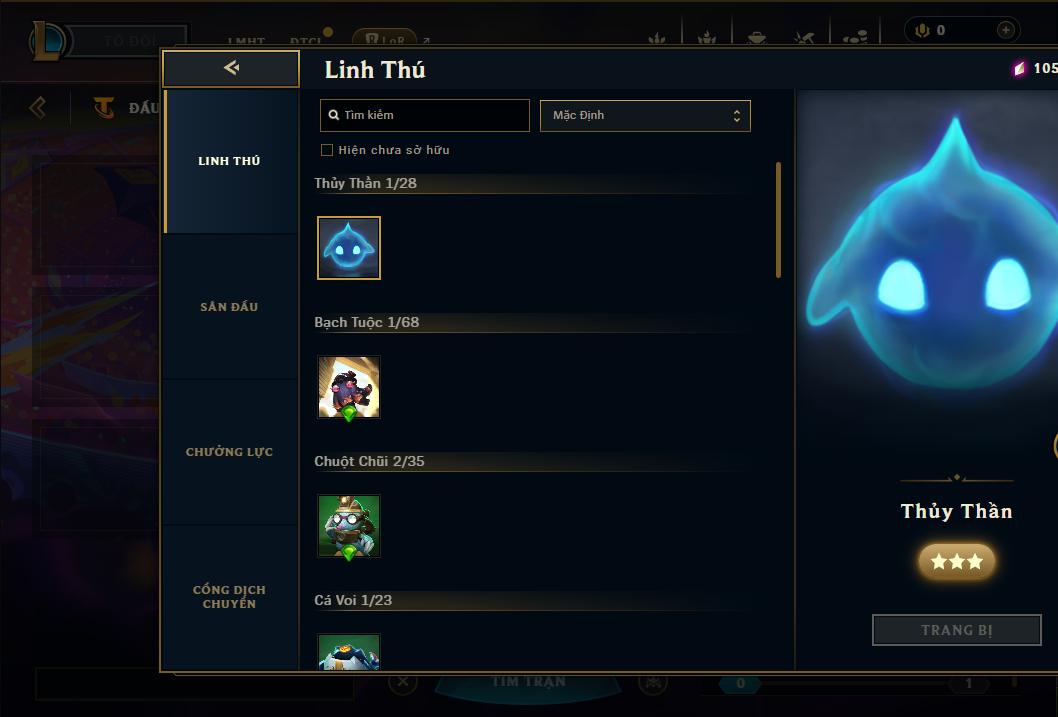 Acc Liên Minh Huyền Thoại/Đấu Trường Chân lý mã số 9314