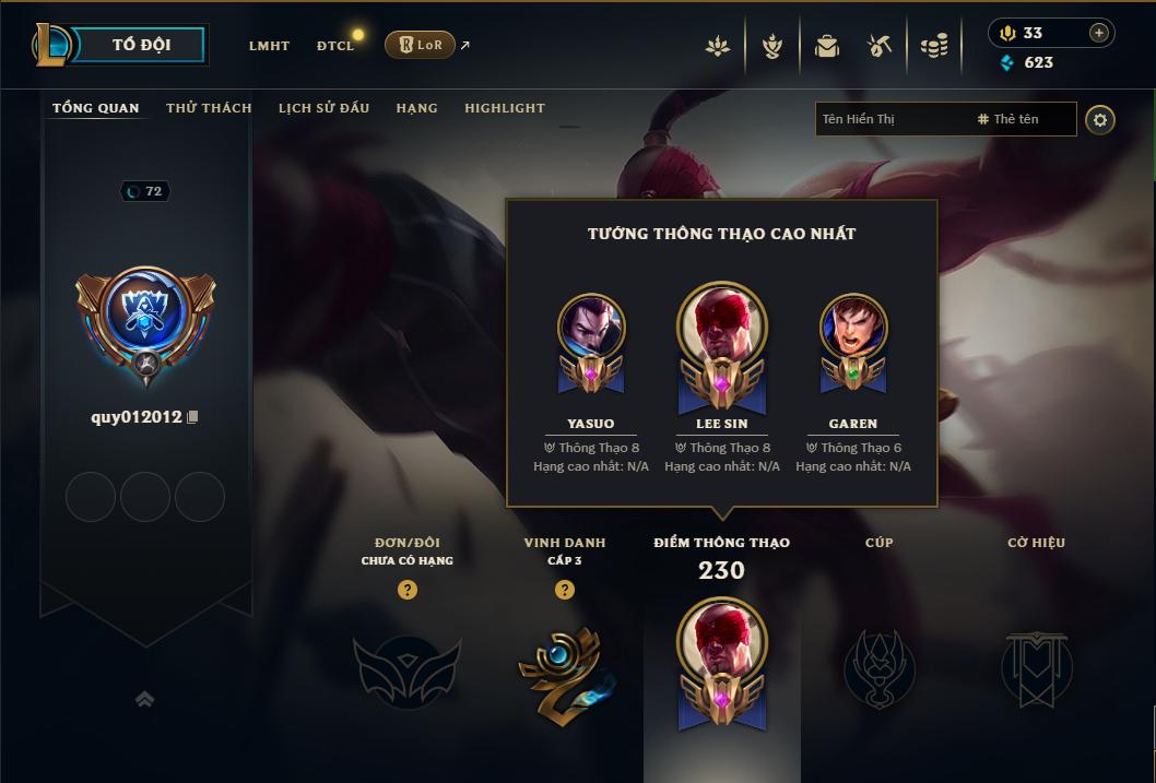 Acc Liên Minh Huyền Thoại/Đấu Trường Chân lý mã số 9317