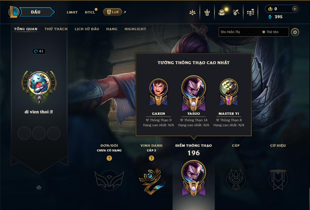 Acc Liên Minh Huyền Thoại/Đấu Trường Chân lý mã số 9320