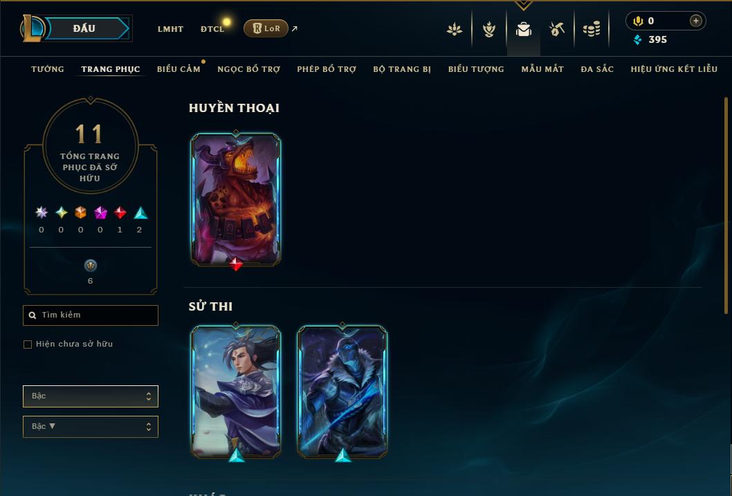 Acc Liên Minh Huyền Thoại/Đấu Trường Chân lý mã số 9320