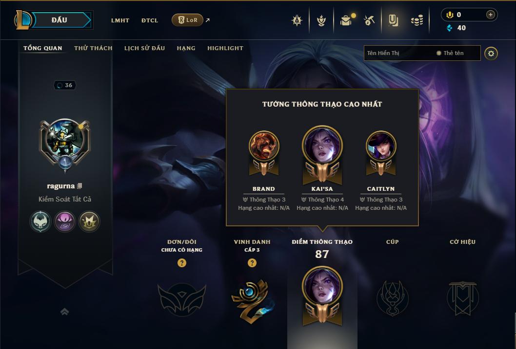 Acc Liên Minh Huyền Thoại/Đấu Trường Chân lý mã số 9322