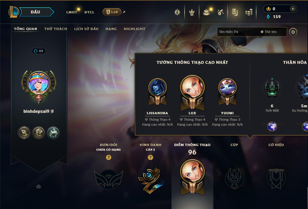 Acc Liên Minh Huyền Thoại/Đấu Trường Chân lý mã số 9334