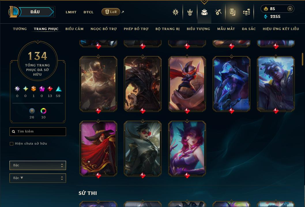 Acc Liên Minh Huyền Thoại/Đấu Trường Chân lý mã số 9350