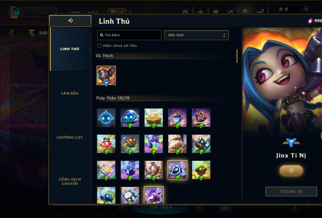 Acc Liên Minh Huyền Thoại/Đấu Trường Chân lý mã số 9353