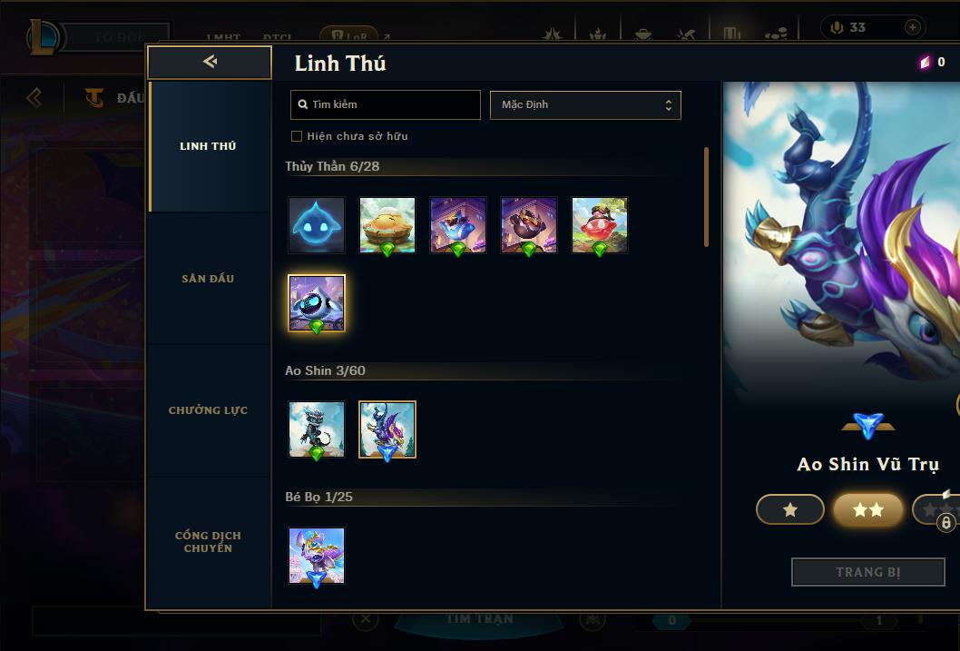 Acc Liên Minh Huyền Thoại/Đấu Trường Chân lý mã số 9359