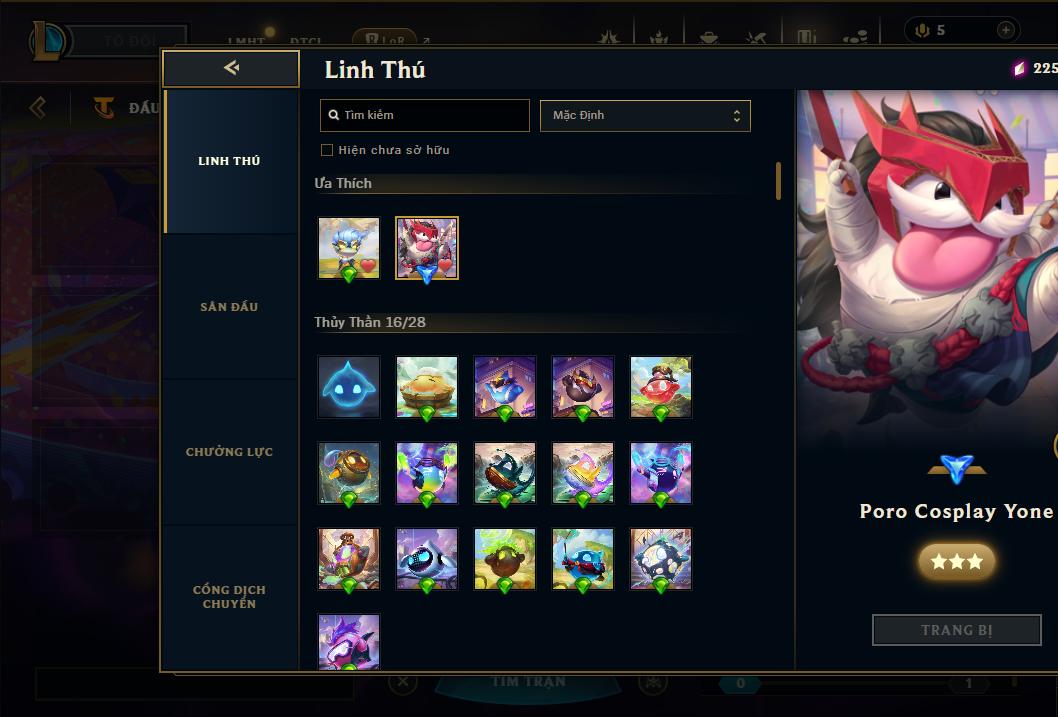 Acc Liên Minh Huyền Thoại/Đấu Trường Chân lý mã số 9360