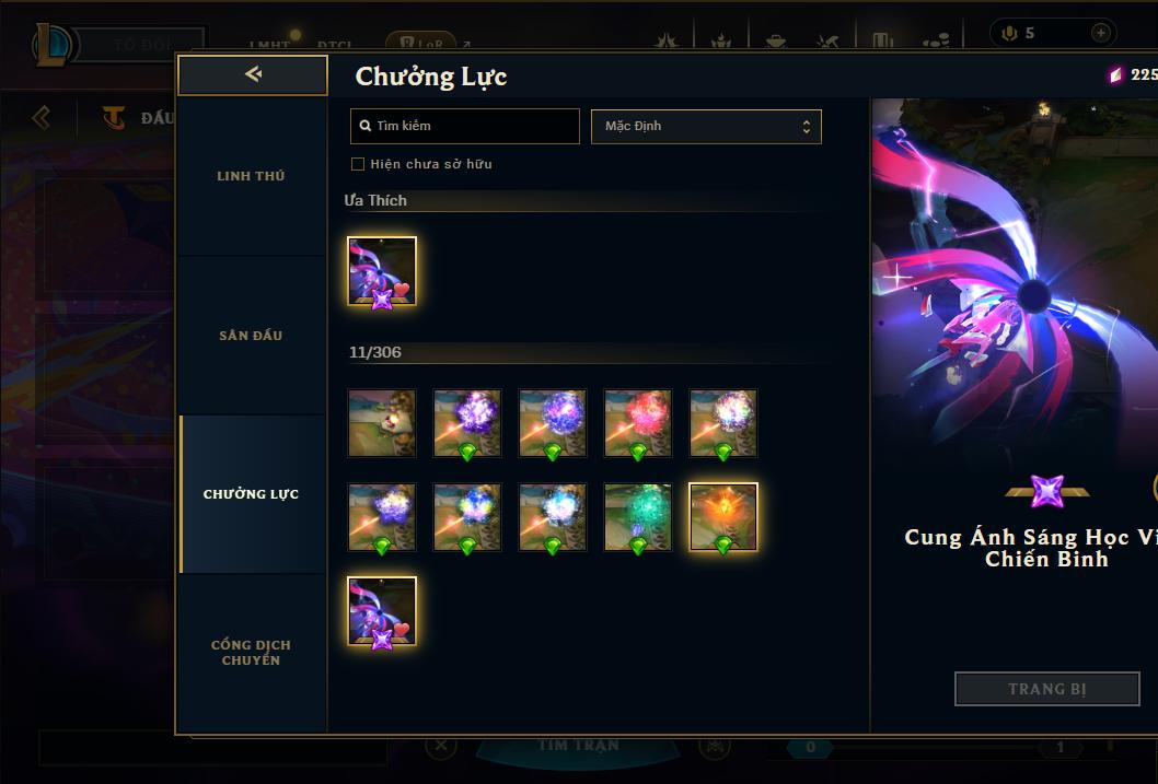 Acc Liên Minh Huyền Thoại/Đấu Trường Chân lý mã số 9360