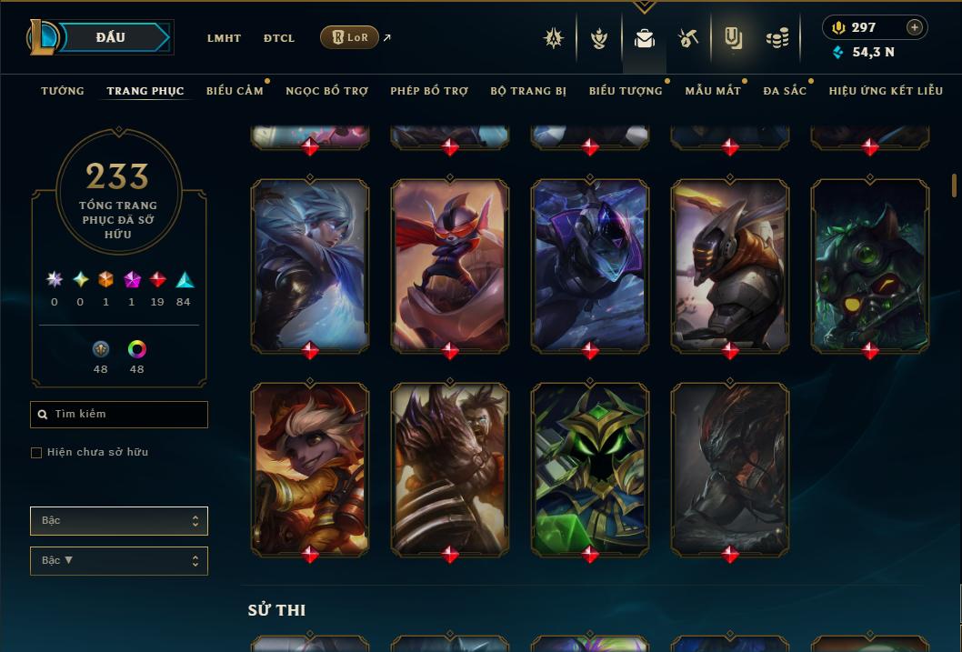 Acc Liên Minh Huyền Thoại/Đấu Trường Chân lý mã số 9362