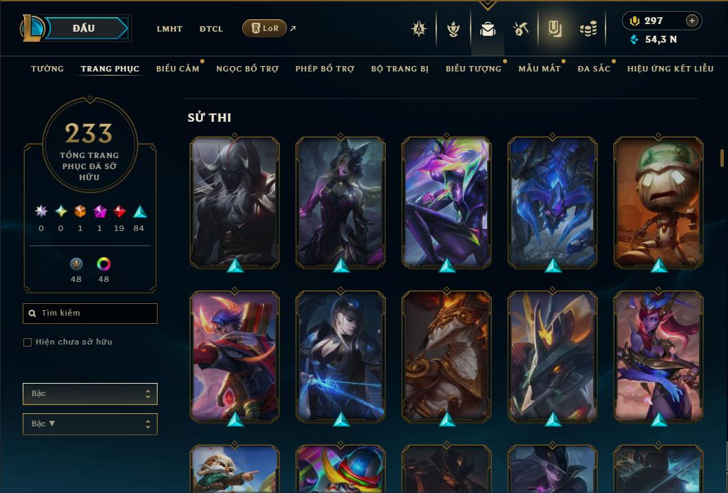 Acc Liên Minh Huyền Thoại/Đấu Trường Chân lý mã số 9362