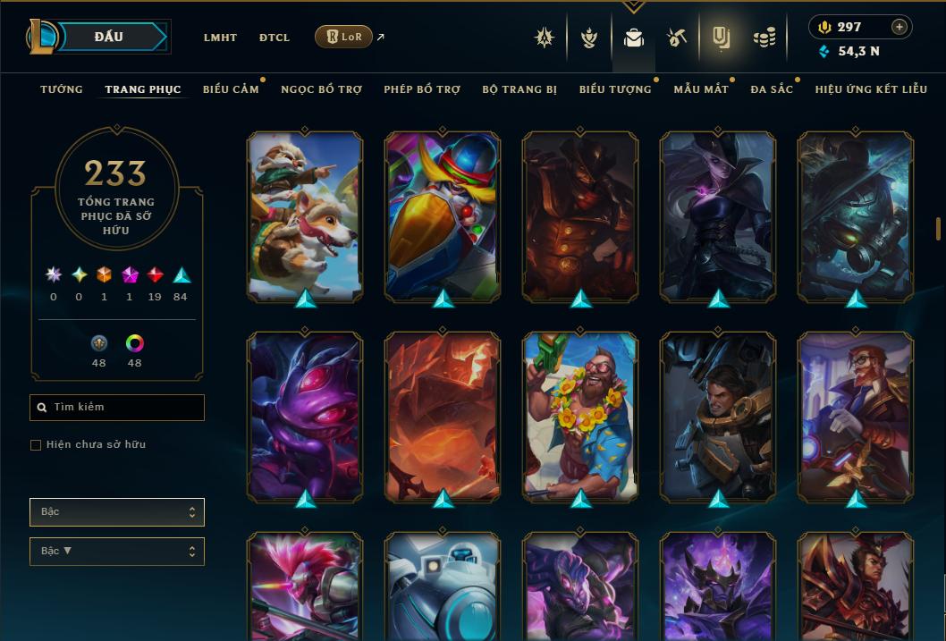 Acc Liên Minh Huyền Thoại/Đấu Trường Chân lý mã số 9362