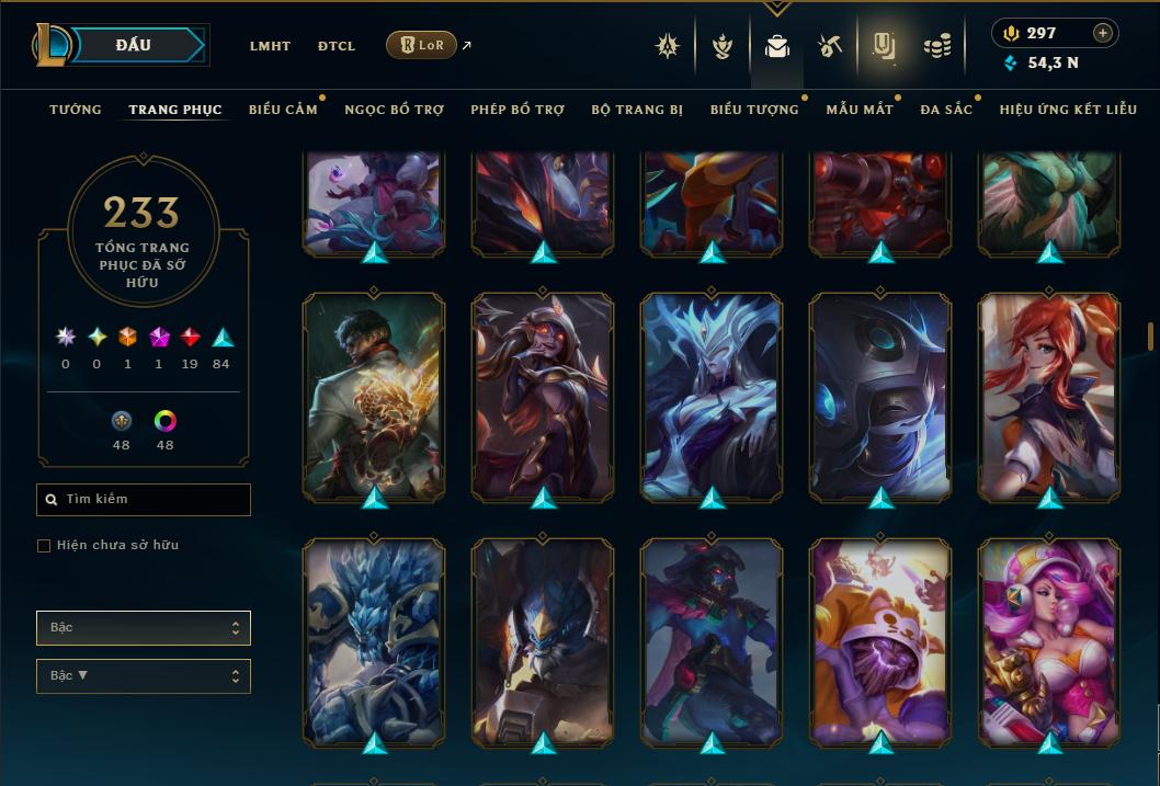 Acc Liên Minh Huyền Thoại/Đấu Trường Chân lý mã số 9362