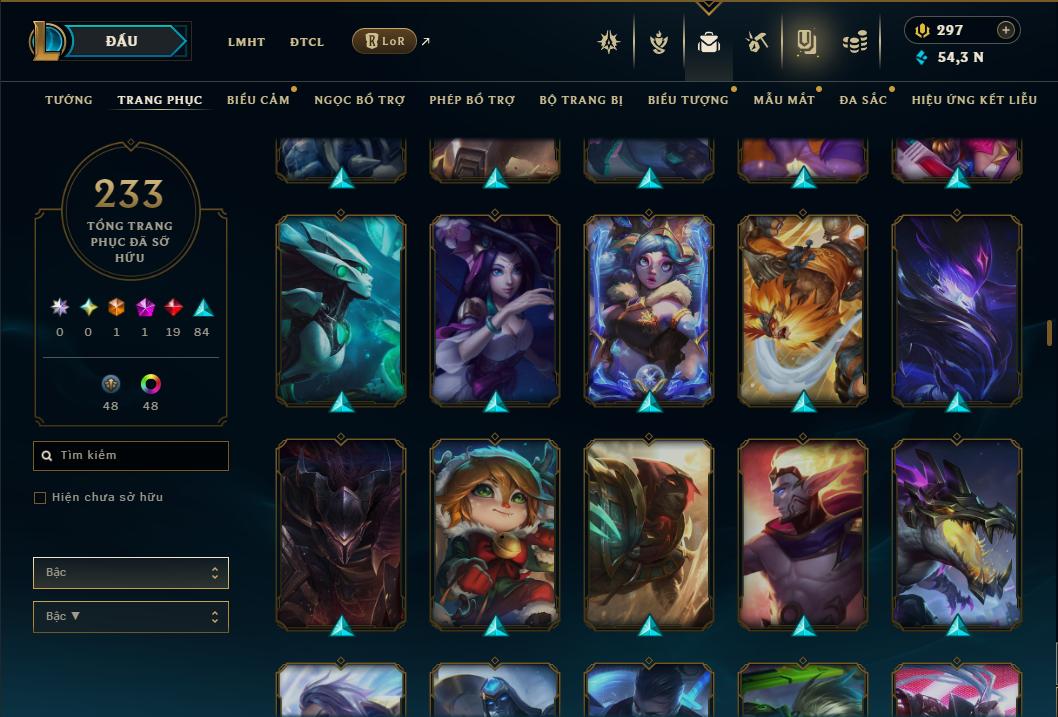 Acc Liên Minh Huyền Thoại/Đấu Trường Chân lý mã số 9362