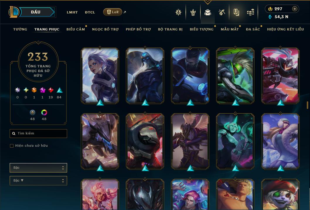 Acc Liên Minh Huyền Thoại/Đấu Trường Chân lý mã số 9362