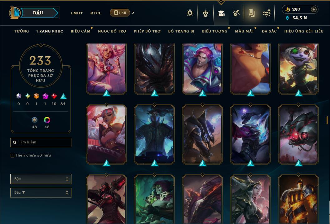 Acc Liên Minh Huyền Thoại/Đấu Trường Chân lý mã số 9362