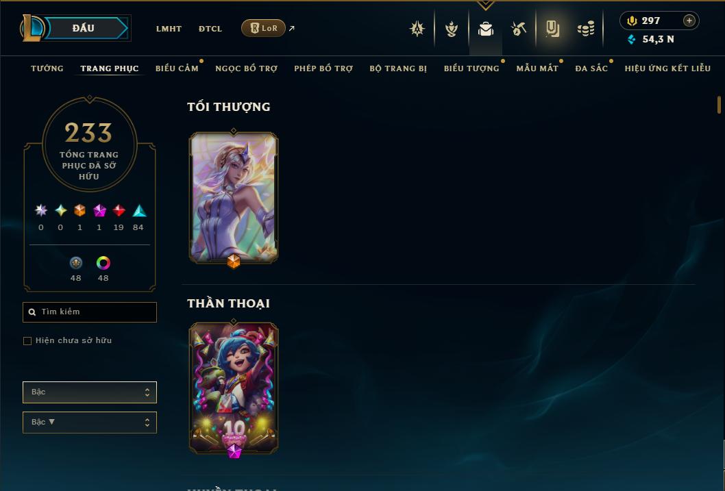 Acc Liên Minh Huyền Thoại/Đấu Trường Chân lý mã số 9362