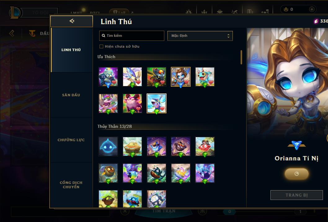 Acc Liên Minh Huyền Thoại/Đấu Trường Chân lý mã số 9363