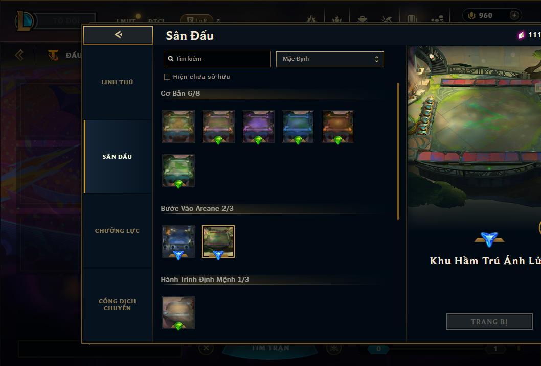 Acc Liên Minh Huyền Thoại/Đấu Trường Chân lý mã số 9364