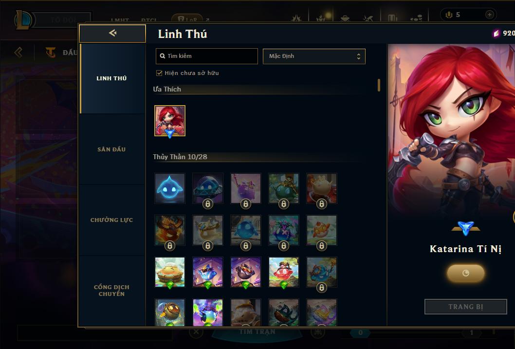 Acc Liên Minh Huyền Thoại/Đấu Trường Chân lý mã số 9365