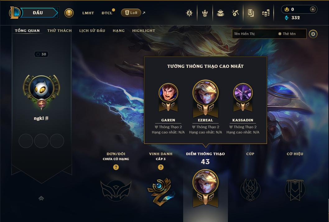 Acc Liên Minh Huyền Thoại/Đấu Trường Chân lý mã số 9369