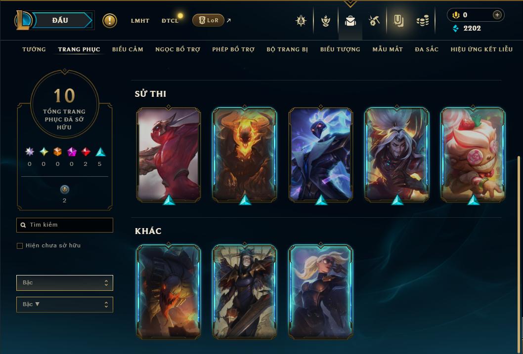 Acc Liên Minh Huyền Thoại/Đấu Trường Chân lý mã số 9378