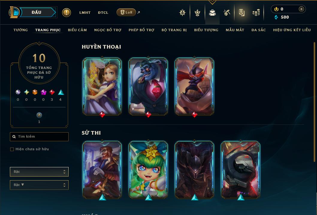 Acc Liên Minh Huyền Thoại/Đấu Trường Chân lý mã số 9379